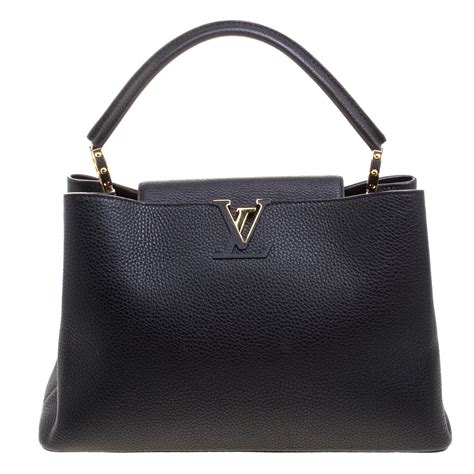 louis vuitton black capucine bag|louis vuitton capucines mm bag.